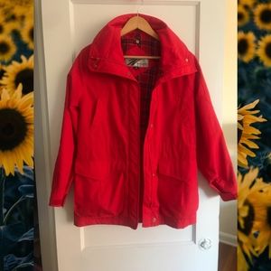 Vintage Red Jacket Weather Watcher Small